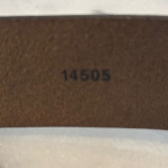 Allen Edmonds Men's Dark Brown Leather Belt detailed edges sz 44 Italy - Picture 10 of 13